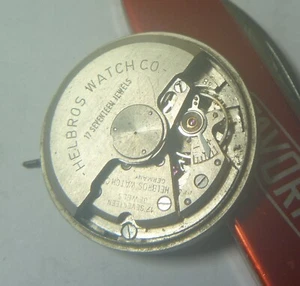 1960s Helbros 17 Jewels Gents Selfinding Otero 48 Base Cal Movt & Dial- Parts! - Picture 1 of 9