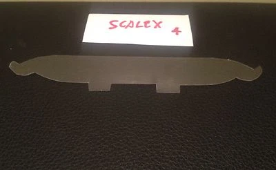 JOUEF-HORNBY Vitre de pare-brise pour Canot Scalex & Triang Firefly Speed boat 12" (réf : 4)