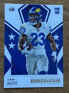 2020 PANINI ROOKIES & STARS FOOTBALL CAM AKERS ROOKIE CARD No.112 LA Rams - Picture 1 of 2