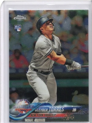 2018 Topps Chrome Gleyber Torres #HMT80 Rookie RC New York Yankees - Image 1 of 2