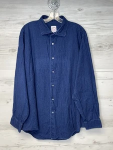 Brooks Brothers Shirt Mens XL Blue Madison Fit Long Sleeve Button Down Cotton - Picture 1 of 10