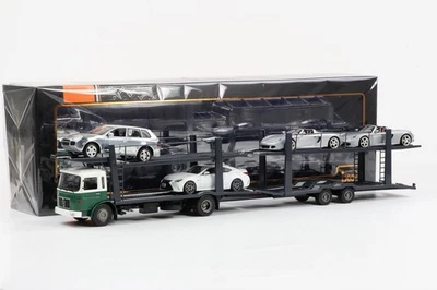 1:43 IXO MAN Camion 1976 Trasportatore Di Auto Con Rimorchio (Senza Veicoli) - Immagine 1 di 4