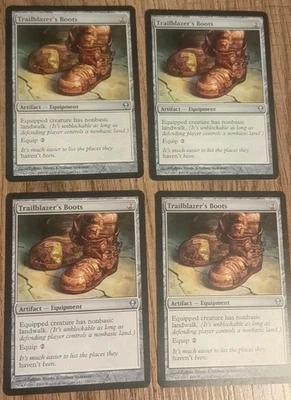 MTG 4X Trailblazer's Boots Zendikar Magic Lightly Played #208 2009 - Image 1 of 3