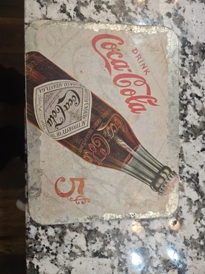 1 Vintage Small Coca-Cola Metal Sign. Advertising Sign - Image 1 of 2