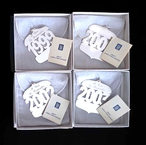 James Avery 4er Set A Year To Remember Sterling Silber Ornamente - Bild 1 von 4