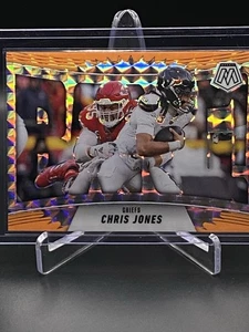 Mosaic Football Bang 2025! Chiefs fluorescentes naranja al por menor Chris Jones #8 - Imagen 1 de 2
