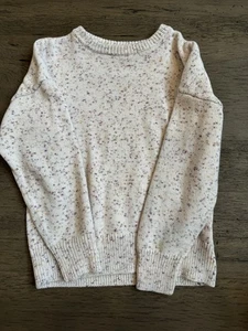 Gap Kids Girls Size M Medium Multi Color Marled Knit L/S Sweater Crew Neck Read - Picture 1 of 4