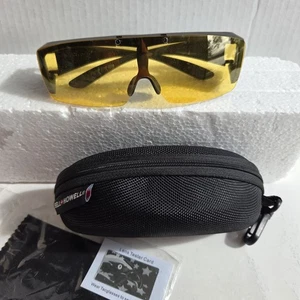 New Bell & Howell TacGlasses Polarized Sunglasses Yellow Lens Black Frames - Picture 1 of 8