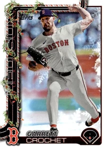 2025 Topps Holiday Base #H22 Garrett Crochet Boston Red Sox - Imagen 1 de 2