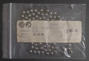 (100) NOS Puch Maxi Moped Rear Mag Wheel Bearing Balls 5m OE#9006121 - Bild 1 von 2