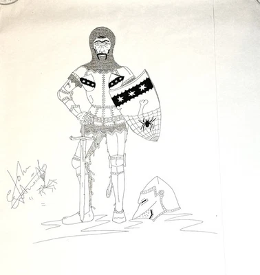 John Entwistle Art The Who Farewell Tour 2025 30”x37” Sir John Of Quarwood w/COA - Image 1 of 4