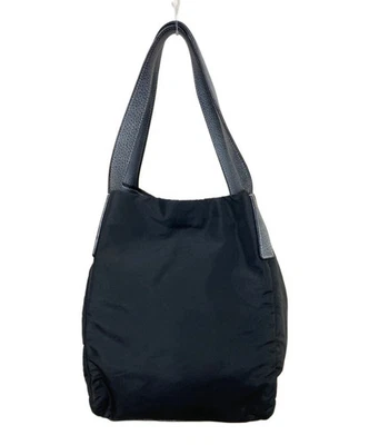 Jil Sander черный квадратный сумка с короткими ручками кожи и нейлона холст б/у - Изображение 1 из 4