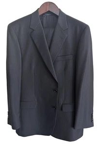 Nuevo Traje Brooks Brothers 1818 Lana Madison 2 Botones RAYAS 44-L/39-W - Imagen 1 de 17