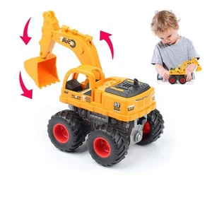 Construction Toys Truck Excavator Toy for Boys- Push and Go Toy Cars 360 Degr... - Picture 1 of 1