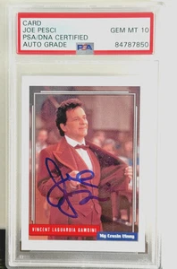 Carta Joe Pesci autografata stile 1992 PSA/DNA GEM MT 10 - Foto 1 di 2