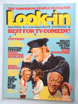 Look-in Magazine #13 - 22nd Mar 1975 Sweet Sensation Steve Harley Benny Hill ++ - Image 1 of 3