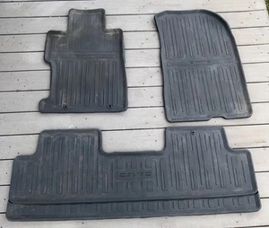 2006-2011 HONDA CIVIC OEM BLACK RUBBER FLOOR MATS ALL WEATHER - Picture 1 of 11