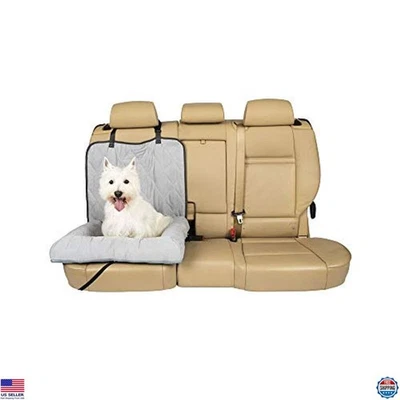 Comfortable Pet Car Bed for Bucket Seats - Machine Washable, Durable, Grey - Image 1 of 4