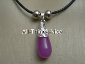 AMETHYST Gemstone 25mm Round DROP Reiki Balance Pendant Necklace Jewellery - Picture 1 of 1