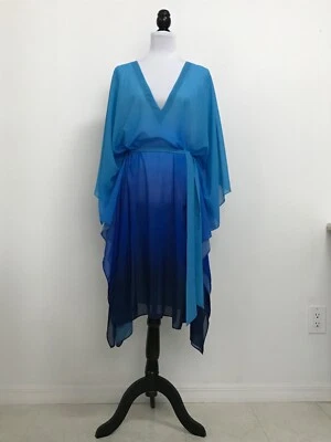 Traje de baño Gottex Harmony caftán cubre azul océano talla XL Foto 1 de 4
