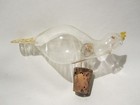 ANCIEN BEC VERSEUR DOSEUR OISEAU VERRE SOUFFLE ANIMALIER BISTROT BAR 