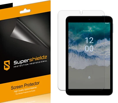 3X Supershieldz Clear Screen Protector Saver for Nokia T10 Tablet 8 inch - Image 1 of 2
