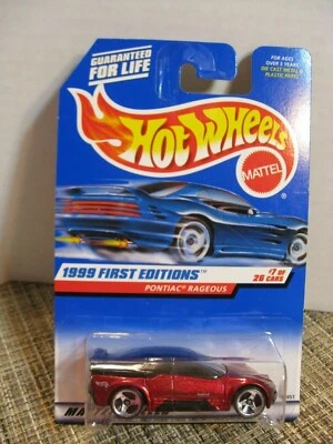 Coche Hot Wheels 1999 primeras ediciones #7 de 26 autos - Pontiac Rageous #675 Foto 1 de 4