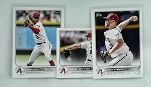Ian Kennedy + Perdomo + Davies 2022 Topps Update Baseball - Arizona Diamondbacks - Picture 1 of 2