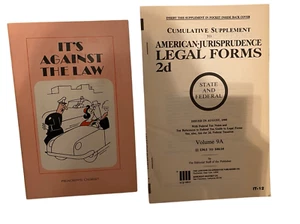 Lot of 2 Its Against The Law Legal Forms 2d Vol 9A Paperback Books - Picture 1 of 9