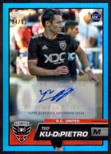 2023 Topps MLS Blue Foil Autographs Ted Ku-DiPietro RC Rookie Auto 24/99 DC
