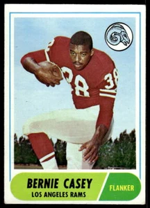 1968 Topps #28 Bernie Casey Los Angeles Rams - Foto 1 di 2