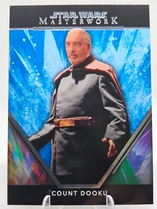 2024 Topps Star Wars Masterwork Count Dooku Blue #3 - Picture 1 of 2