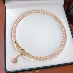 collana di perle rosa naturali mare del sud - Foto 1 di 1