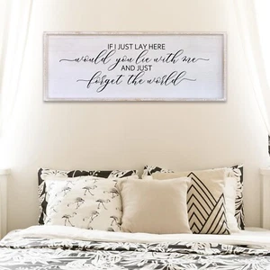 If I Lay Here Would You Lie With Me Wanddeko Schild 40&#8221;X15&#8221; Master R - Bild 1 von 7
