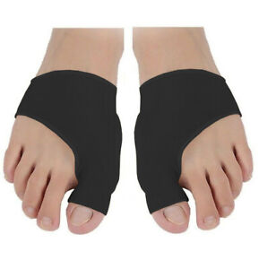 2X BLACK Toe Bunion Splint Straightener Corrector Foot Pain Relief Hallux Valgus
