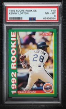 1992 Score Glossy Rookies Box Set Kenny Lofton #10 PSA 8