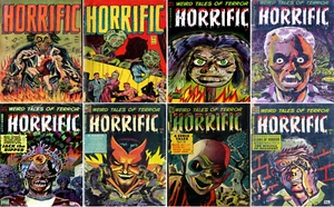 1952 - 1954 paquete de cómics horribles - 9 libros electrónicos en CD - Imagen 1 de 4