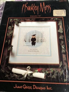 P Buckley Moss Kreuzstichkarte "Abschlussmädchen" - Bild 1 von 1