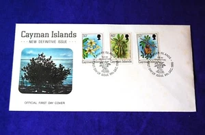 Cayman Islands 1980 New Definitive First Day of Issue 3 Stamp First Day Cover - Picture 1 of 3