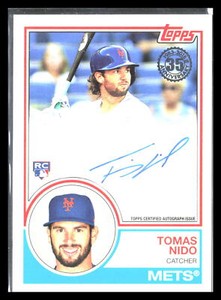 Tomas Nido 2018 Topps #83A-TN   AU  Auto 1983 Baseball Autographs (Series 2)