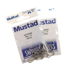 MUSTAD - 2 Conf Sgancio rapido da bolentino 9943D - Size 1/0 24 pezzi - AZ964 - Picture 1 of 5