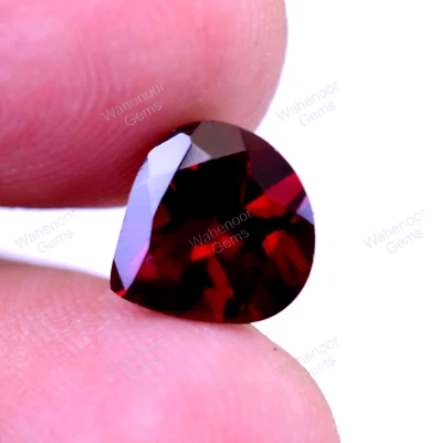3.10 Ct Natural Red Color Almandine Garnet Pear Loose Gemstone Certified - Image 1 of 4