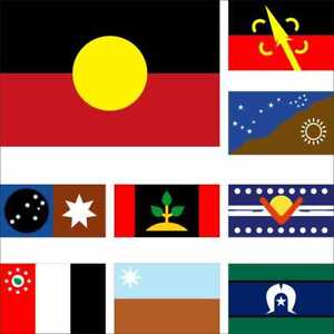 Australia Aboriginal Flag Larrakia people Meriam Muruwari Ngarrindjeri Saibai