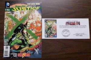 Justice League (2011) #8 SIGNIERT von Joe Prado mit notariell beglaubigtem Zeugen der Unterschrift - Bild 1 von 5