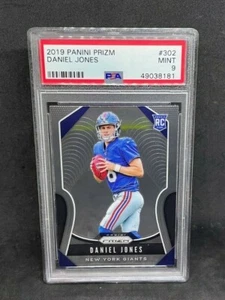 2019 Panini Prizm Daniel Jones #302 Silver Base Rookie Card RC PSA 9 MINT  - Picture 1 of 1