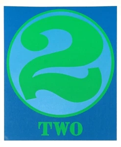 Robert Indiana "Two", Original Serigraph from "Robert Creeley: Numbers" (1968) - Picture 1 of 1