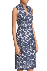 New alice + olivia Jacki V-Neck Sleeveless Lace Sheath Dress size 6 - Picture 1 of 12