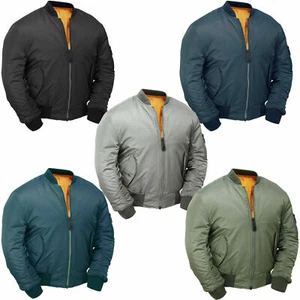 MA1 Flight Military Bomber Jacket Combat Army Air Force US Pilot Padded Cobles - Picture 1 of 6