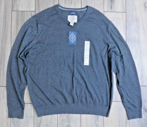 St John's Bay Men's XXL Charcoal Heather V-Neck Pullover Sweater NWT $45.00 - Picture 1 of 3