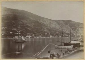 Menton. Port with sailboats. Citrate 1895-1900. - Picture 1 of 1